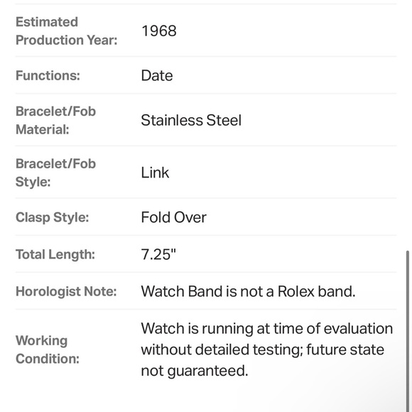 Rolex Women's Watch - Silver and Green. Vintage 1968 model - Picture 11 of 12